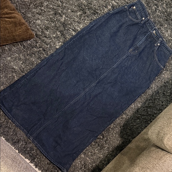 Polo by Ralph Lauren Blue Denim Pencil Skirt - Picture 2 of 6